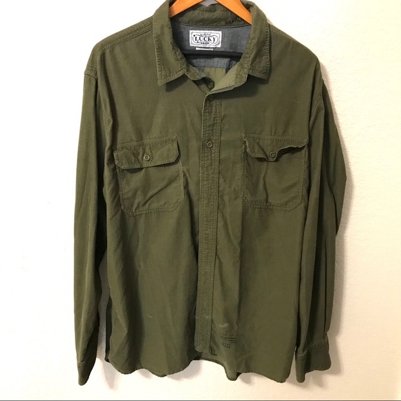 Lucky Brand Other - [Lucky Brand] Corduroy Mens Button Down Shirt